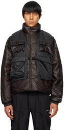 F/CE.® Black Layered Puffer Jacket & Vest