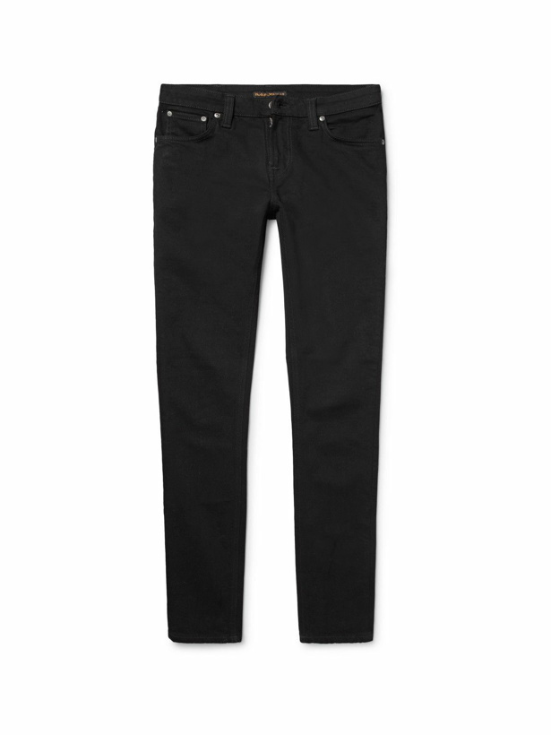 Photo: Nudie Jeans - Skinny Lin Organic Stretch-Denim Jeans - Black