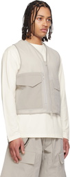 Y-3 Taupe Tactical Utility Vest