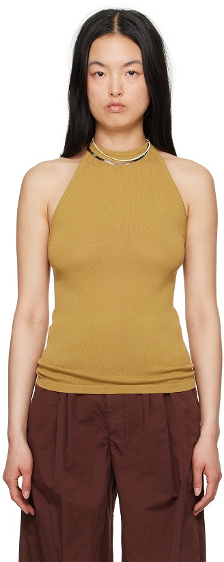 Photo: LEMAIRE Yellow Halter Tank Top
