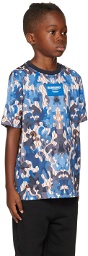 Burberry Kids Blue Camouflage T-Shirt