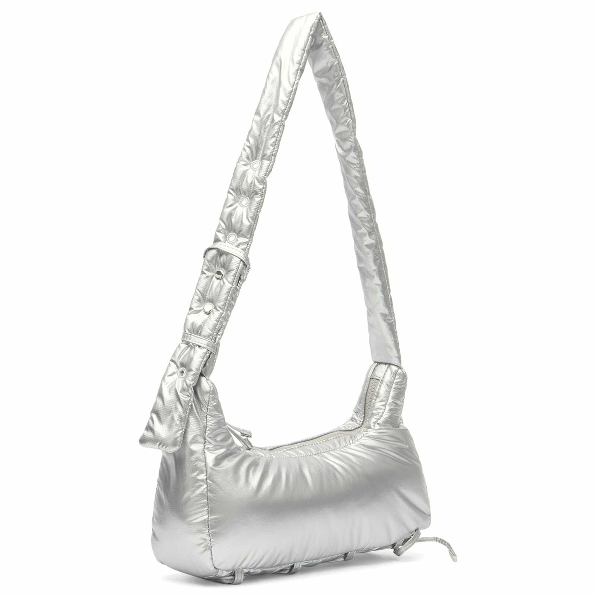 Damson Madder Women's Puffy Saz Bag in Silver 
