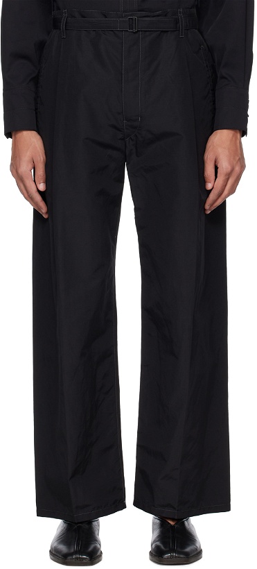Photo: LEMAIRE Black Belted Easy Trousers