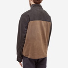 KAVU Men's Winter Throwshirt Half Zip Fleece in Black Walnut