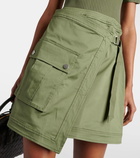 Veronica Beard Asymmetric cotton-blend miniskirt