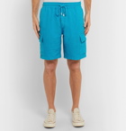 Vilebrequin - Baie Wide-Leg Linen Drawstring Shorts - Turquoise