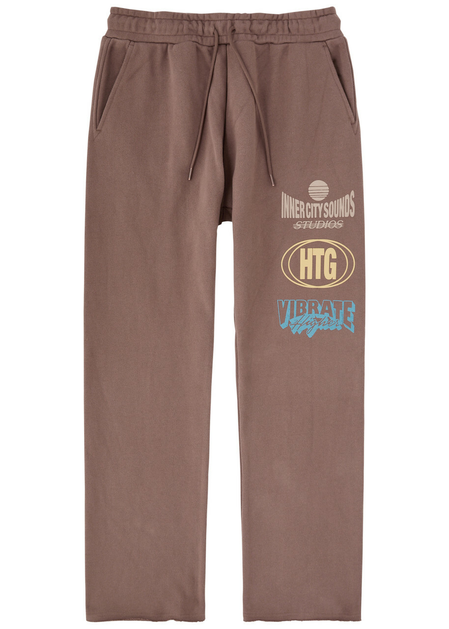 Honor The Gift Studio Printed Cotton Sweatpants Brown