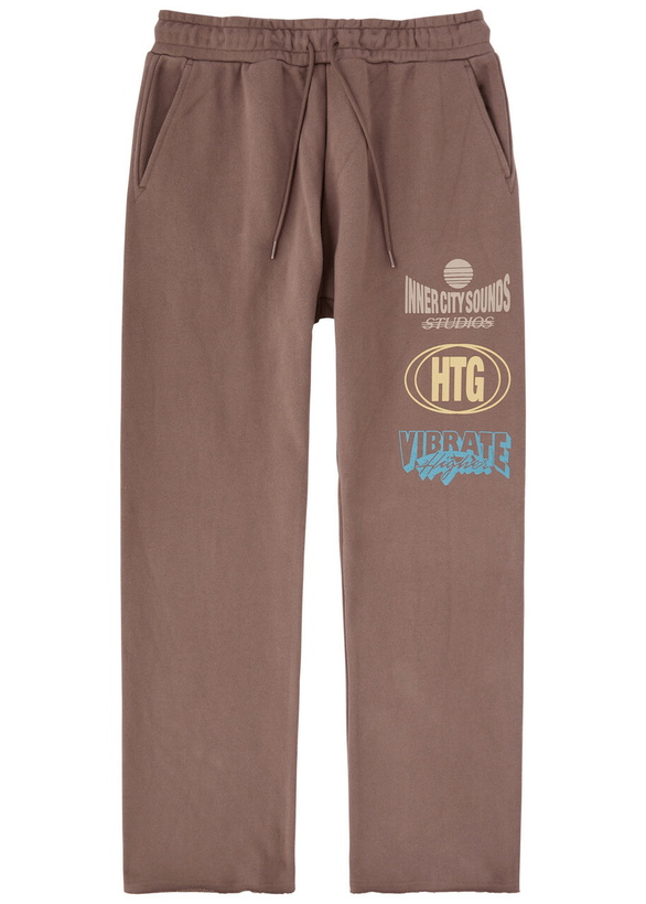 Photo: Honor The Gift Studio Printed Cotton Sweatpants Brown