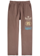 Honor The Gift Studio Printed Cotton Sweatpants Brown