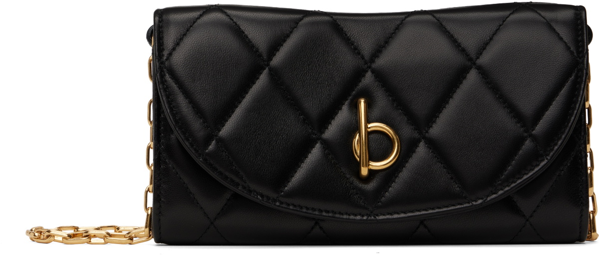 Burberry Black Rocking Horse Chain Strap Wallet​ Bag Burberry