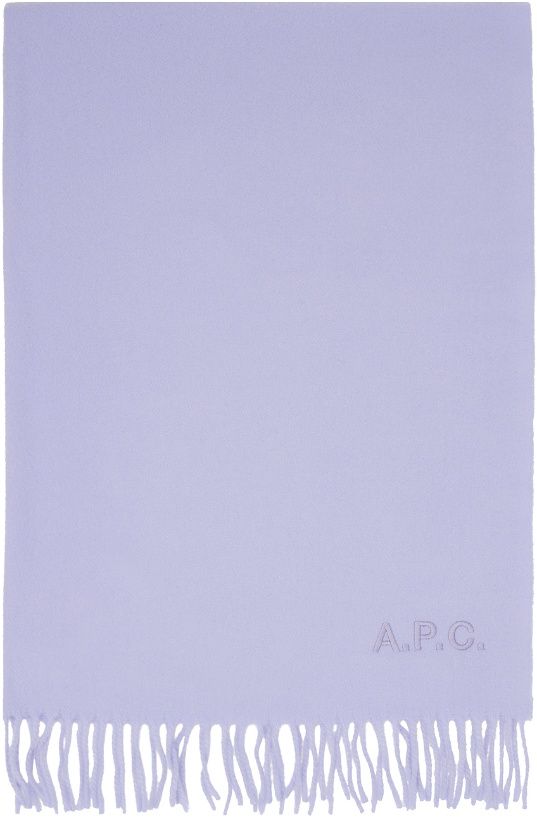 Photo: A.P.C. Purple Ambroise Scarf