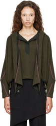 Kiko Kostadinov Khaki Petrel Pullover Hoodie