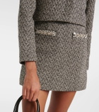 Self-Portrait Herringbone embellished jacket