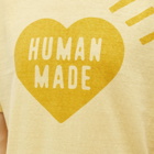 Human Made Men's Ningen-sei Capsule Plant Dyed Logo T-Shirt in Yellow