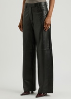 Remain BY Birger Christensen Wide-leg Leather Trousers Black