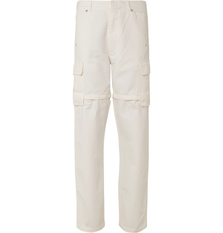 Photo: Jacquemus - Zip-Detailed Canvas Cargo Trousers - Off-white