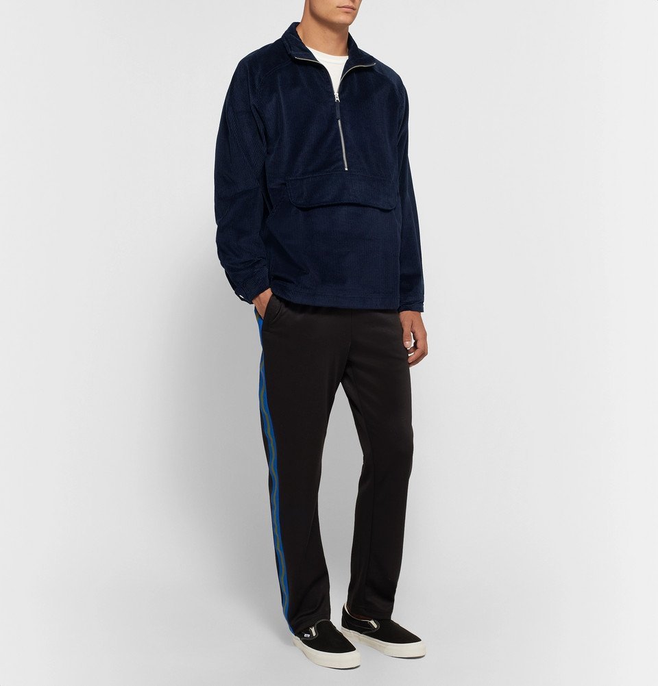 Pop Trading Company - Printed Cotton-Corduroy Half-Zip Jacket