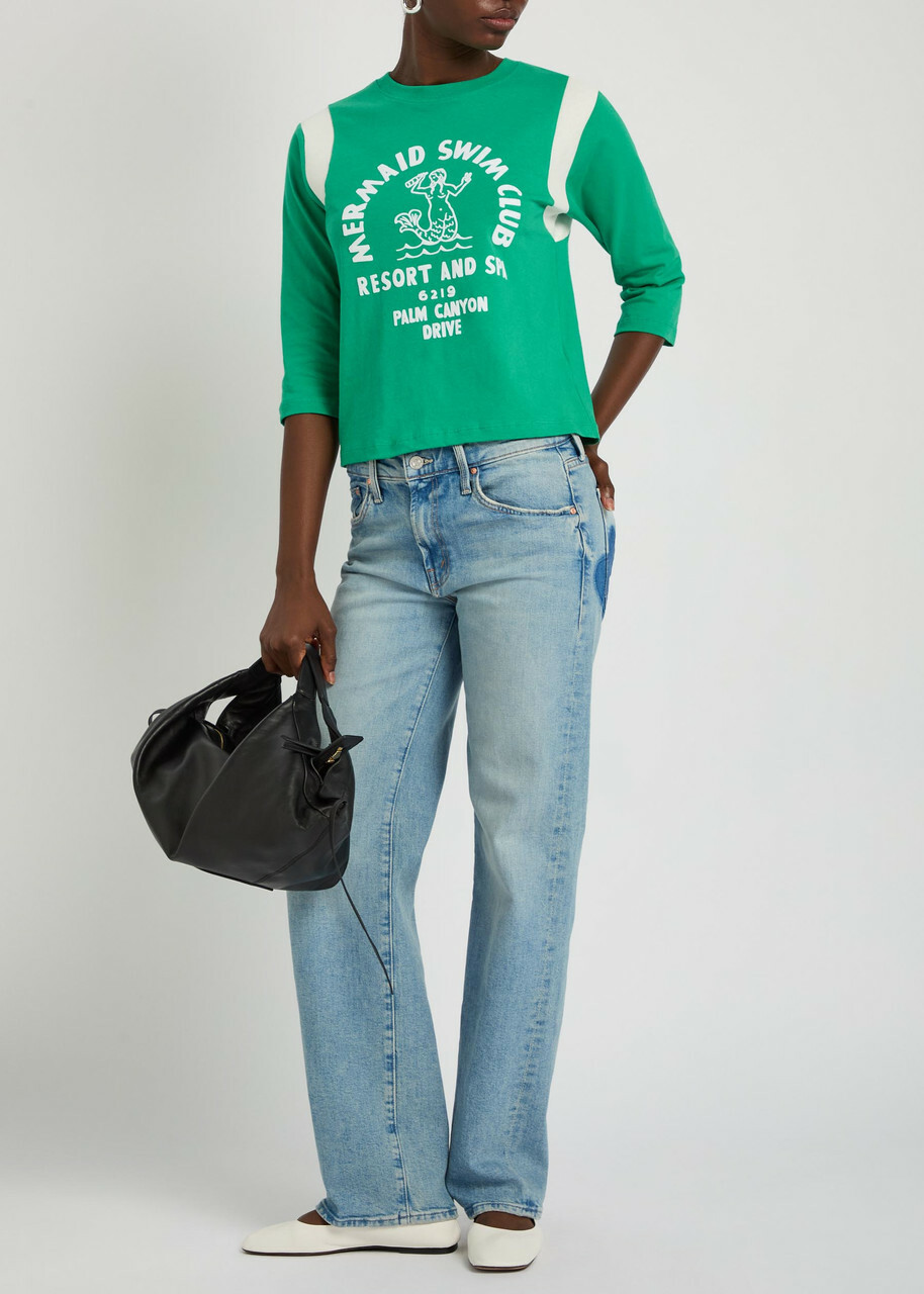 Mother The Mid Rise Rambler Stretch-denim Jeans Blue