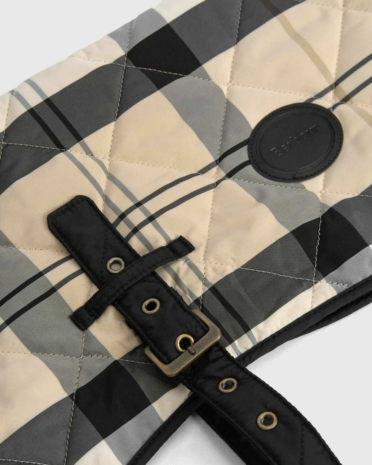 Barbour Tartan Coat Beige Mens Pet Care