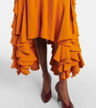 Bottega Veneta Ruffled midi dress