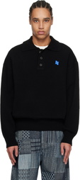 ADER error Black Significant TRS Tag Knit 02 Polo