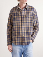 Visvim - Lumber Checked Wool and Linen-Blend Twill Shirt - Brown