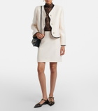Valentino Crepe Couture VGold miniskirt