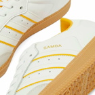 Adidas Samba OG in White/Crystal White/Crew Yellow