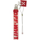 Off-White SSENSE Exclusive Red Rubber Keychain