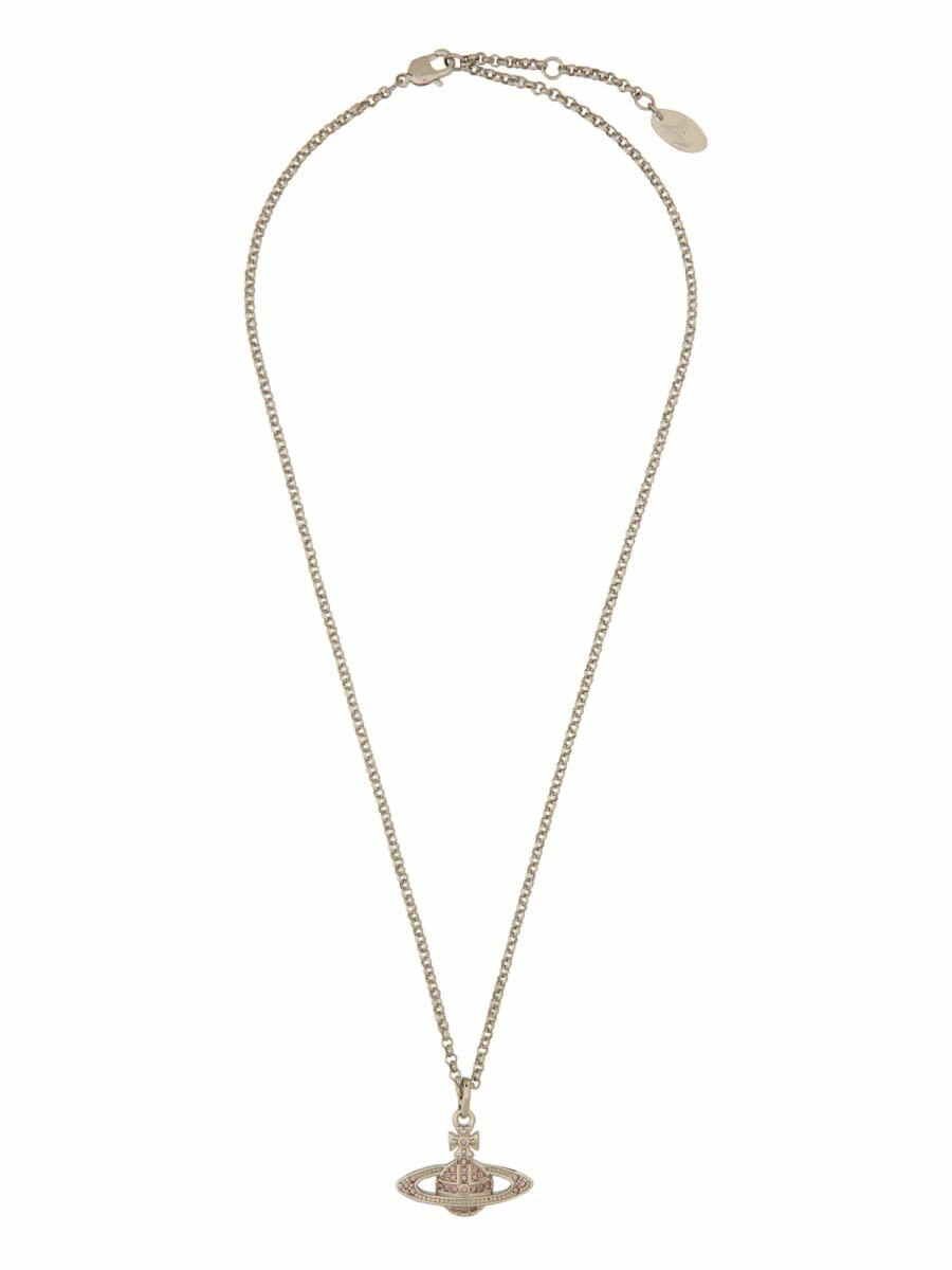 ネックレス・ペンダント Vivienne Westwood Agatha Necklace Vivienne Westwood Platinum/Lilac Agnatha Bas Relief Necklace