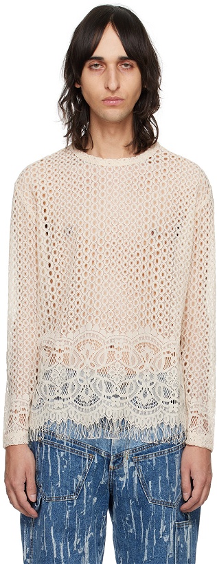 Photo: Andersson Bell Off-White Summer Net Sweater