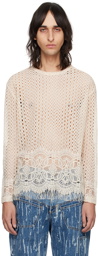 Andersson Bell Off-White Summer Net Sweater