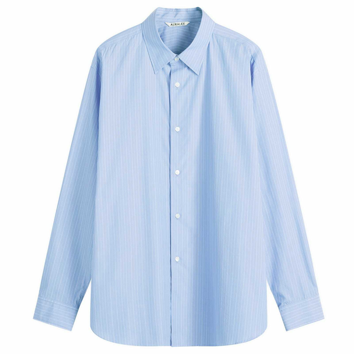 Auralee Men's Relaxed Shirt in Sax Blue Auralee