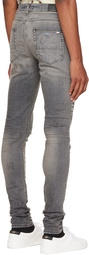 AMIRI Gray Military Stencil Jeans