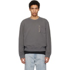 MM6 Maison Margiela Gray Utility Pocket Sweatshirt