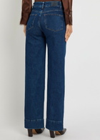 Paige Sasha Wide-leg Jeans Dark Blue