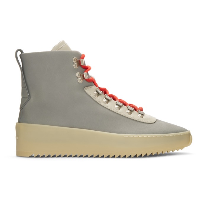 Photo: Fear of God Grey and Beige Hiking Boots