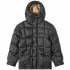 Moncler Grenoble Men's Danz Shearling Lined Hooded Down Jacket in Black