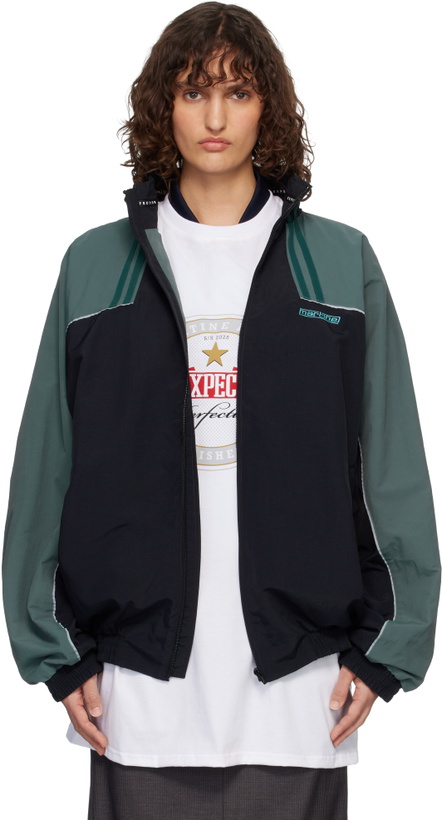 Photo: Martine Rose Black & Green T-Lining Track Jacket
