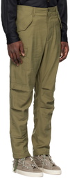 4SDESIGNS Khaki Drawstring Cargo Pants