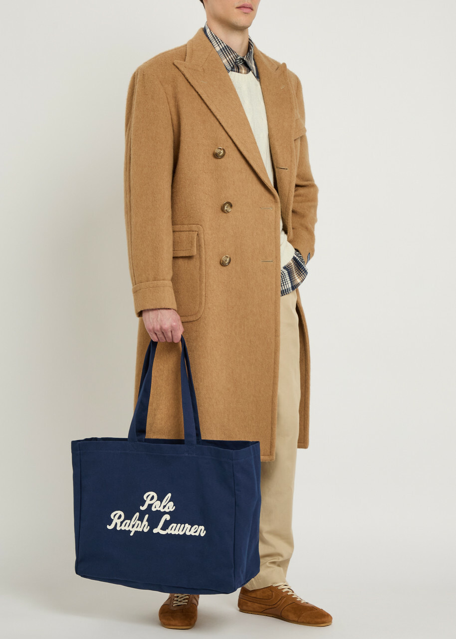 Polo Ralph Lauren East West Large Logo-embroidered Canvas Tote bag - Navy - One Size