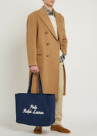 Polo Ralph Lauren East West Large Logo-embroidered Canvas Tote bag - Navy - One Size