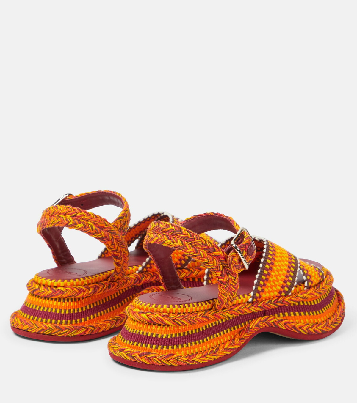 Chloe Meril Woven Platform Sandals Chloe 