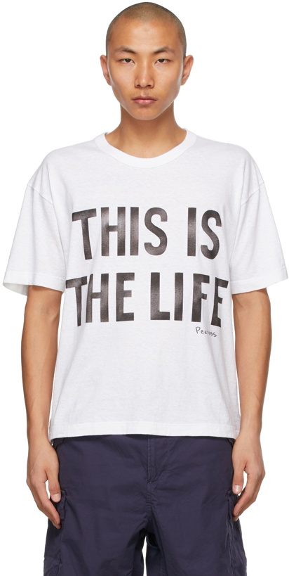 Photo: Visvim White Jumbo 'This Is The Life' T-Shirt