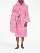 BURBERRY - Check Motif Cotton Bathrobe