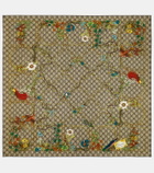 Gucci Printed silk twill scarf