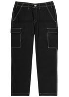 True Religion Straight-leg Twill Cargo Trousers Black