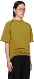 DEVOA Yellow Rolled Edge T-Shirt