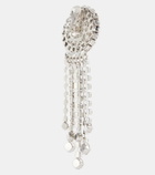 Alessandra Rich Crystal-embellished clip-on earrings