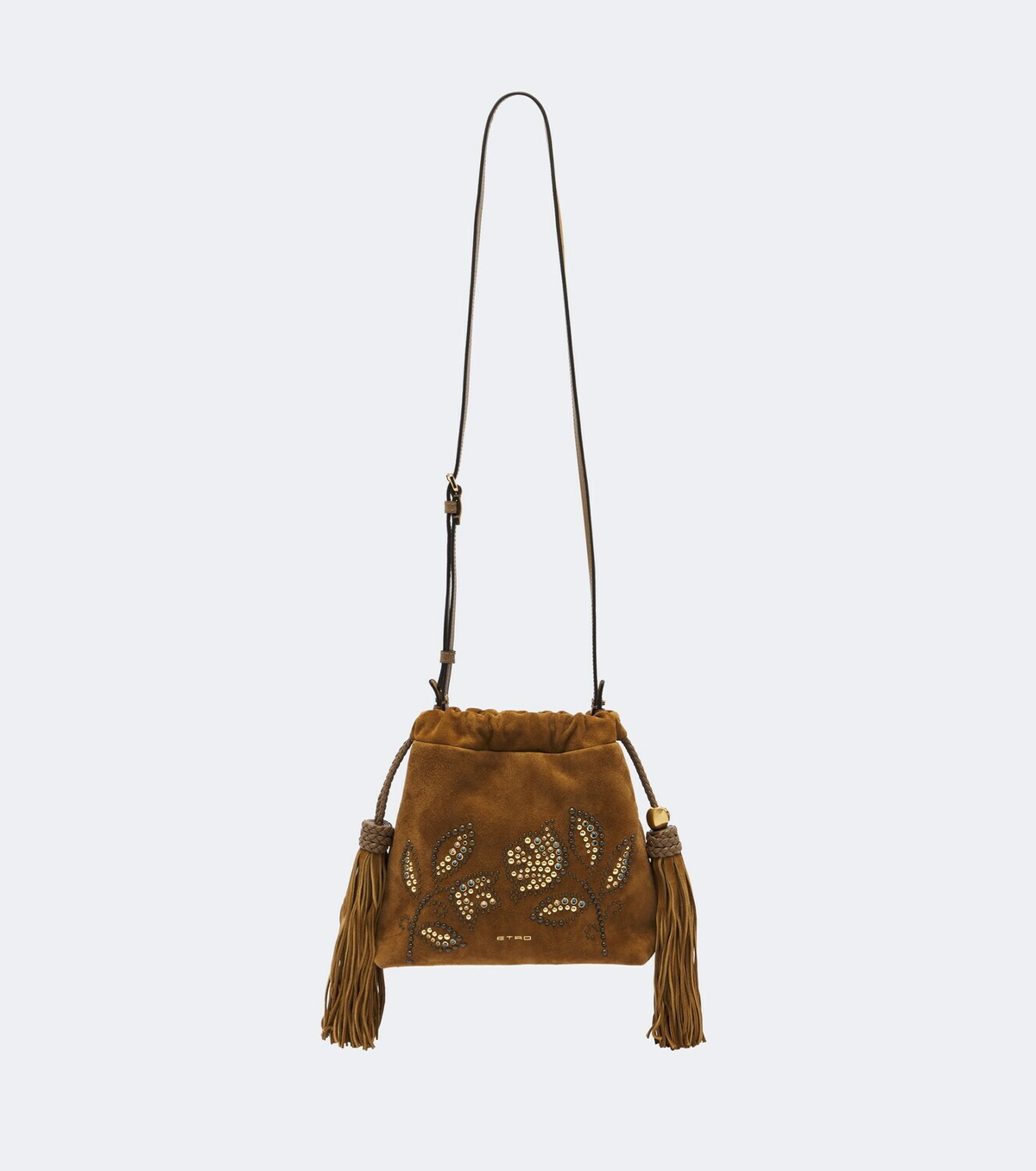 Etro Kalispera Mini studded suede crossbody bag